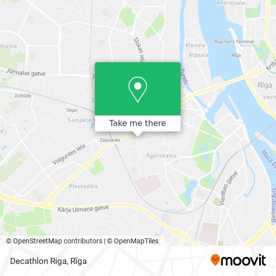 Карта Decathlon Riga