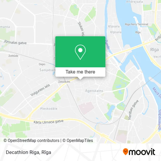 Decathlon Riga map