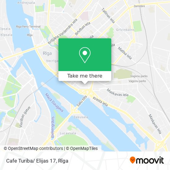 Cafe Turiba/ Elijas 17 map