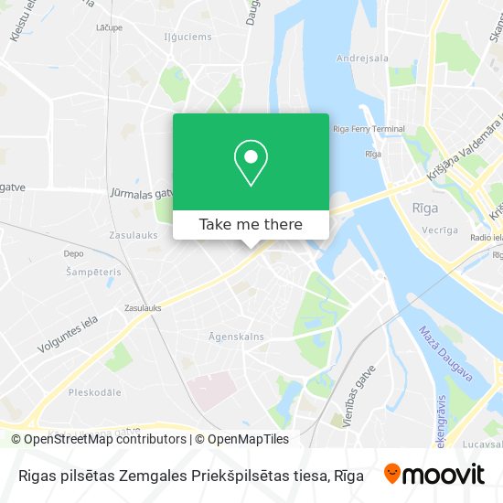 Карта Rigas pilsētas Zemgales Priekšpilsētas tiesa