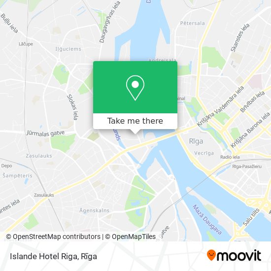 Карта Islande Hotel Riga