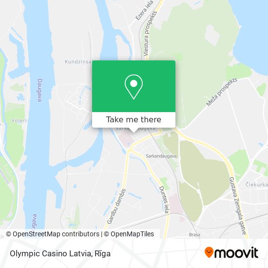 Olympic Casino Latvia map