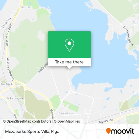 Mezaparks Sports Villa map