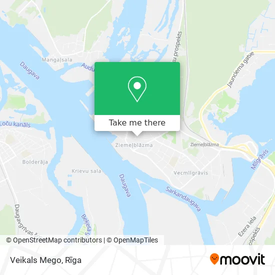 Карта Veikals Mego