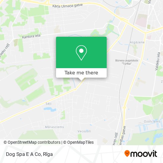 Dog Spa E A Co map