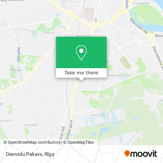 Карта Dienvidu Pakavs