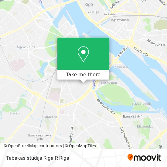Карта Tabakas studija Riga P