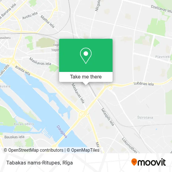 Tabakas nams-Ritupes map