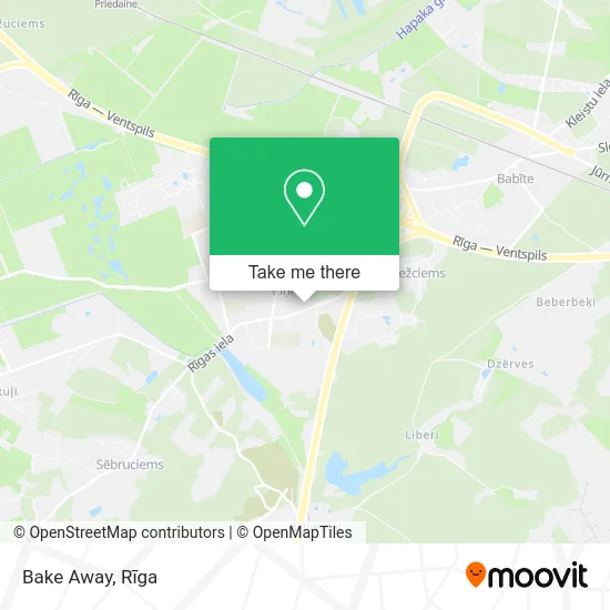 Карта Bake Away