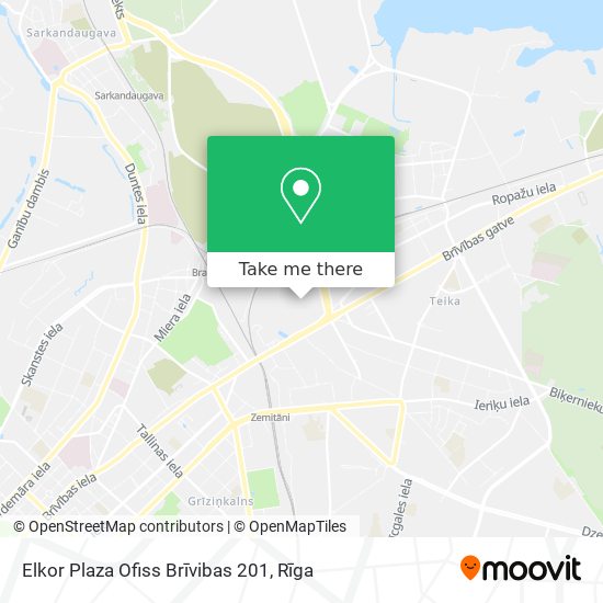 Elkor Plaza Ofiss Brīvibas 201 map