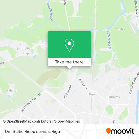 Карта Dm Baltic Riepu serviss