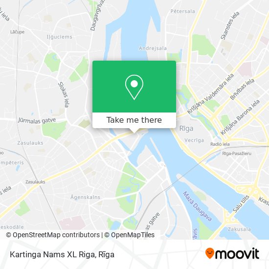 Kartinga Nams XL Riga map