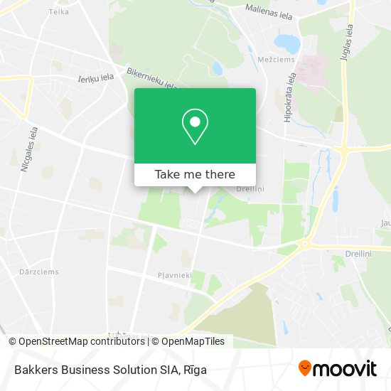 Bakkers Business Solution SIA map