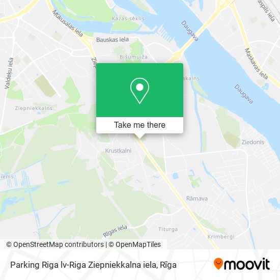 Parking Riga lv-Riga Ziepniekkalna iela map