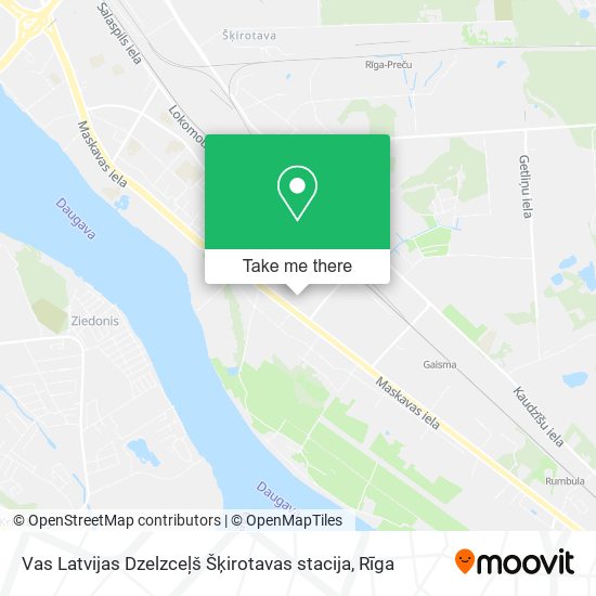 Vas Latvijas Dzelzceļš Šķirotavas stacija map