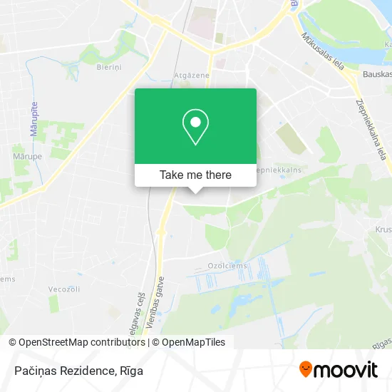 Карта Pačiņas Rezidence