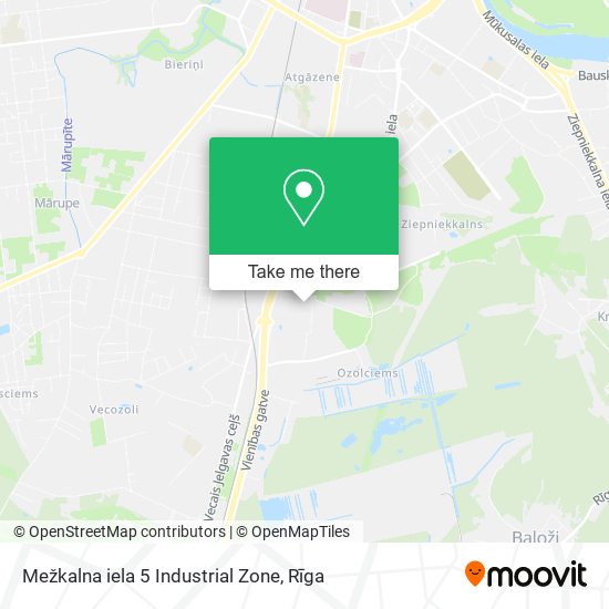Mežkalna iela 5 Industrial Zone map