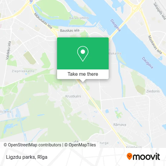 Ligzdu parks map