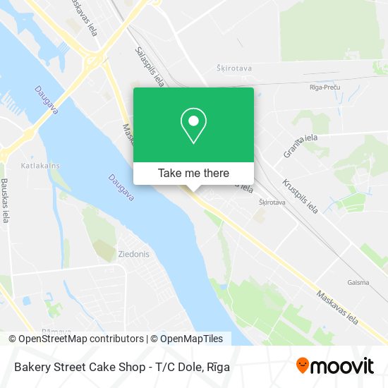 Карта Bakery Street Cake Shop - T / C Dole
