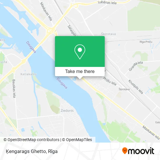 Карта Ķengarags Ghetto