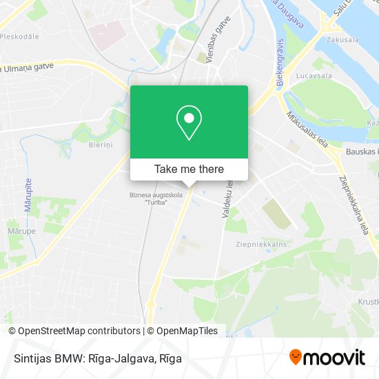 Карта Sintijas BMW: Rīga-Jalgava