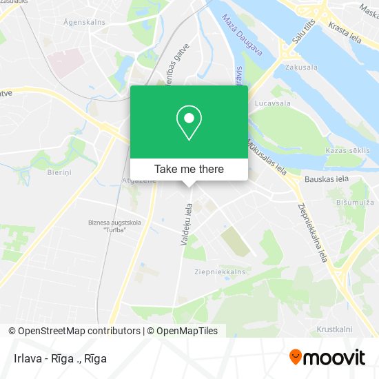 Irlava - Rīga . map