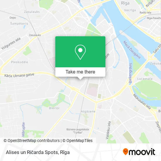 Карта Alises un Ričarda Spots