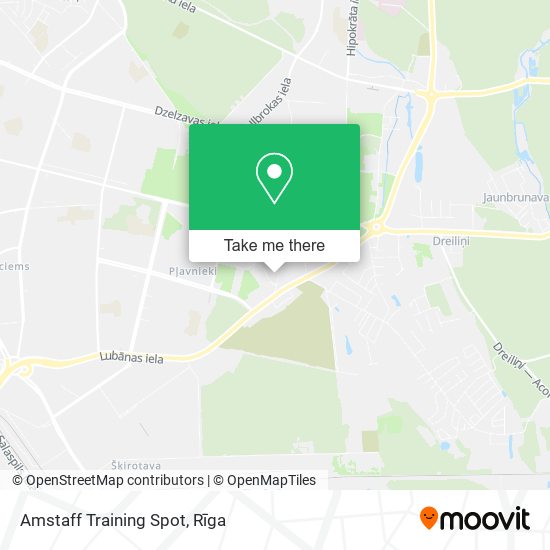 Amstaff Training Spot map