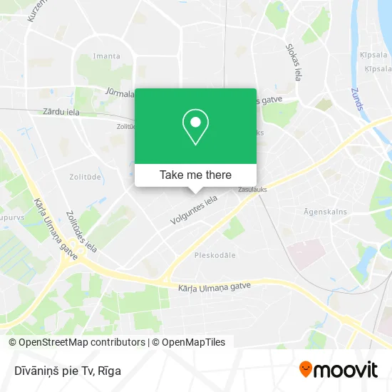 Карта Dīvāniņš pie Tv