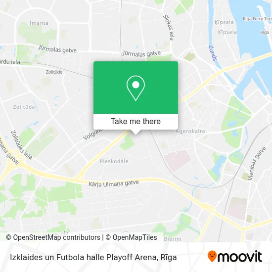 Izklaides un Futbola halle Playoff Arena map