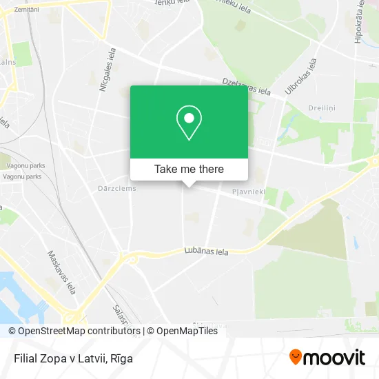 Карта Filial Zopa v Latvii