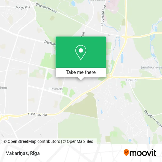 Карта Vakariņas