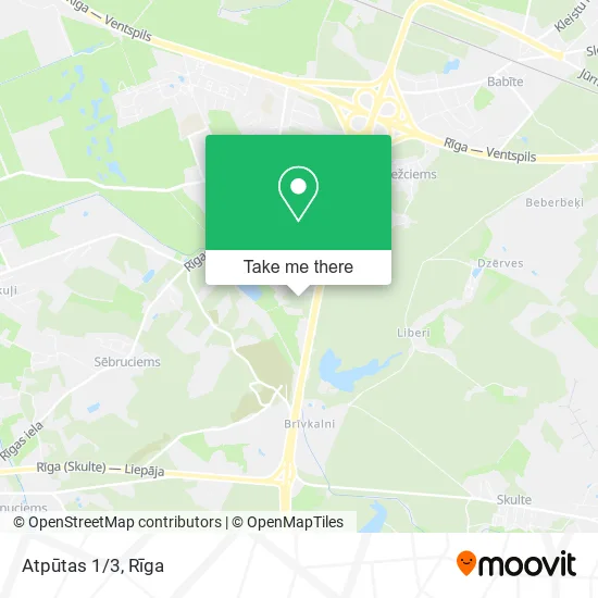 Карта Atpūtas 1/3