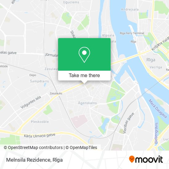 Melnsila Rezidence map