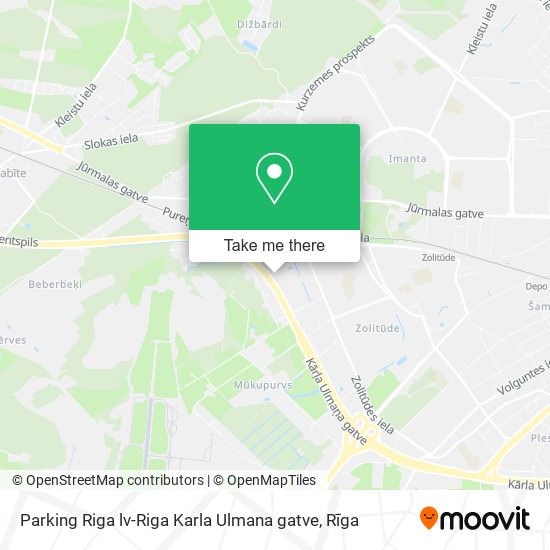 Parking Riga lv-Riga Karla Ulmana gatve map