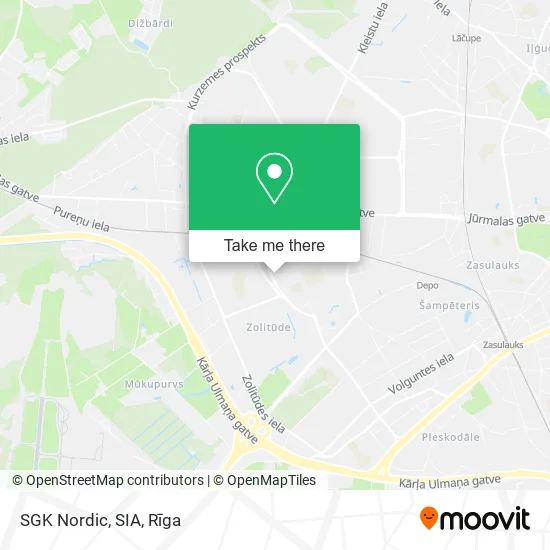 Карта SGK Nordic, SIA