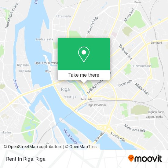 Карта Rent In Riga