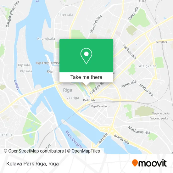 Kelava Park Riga map