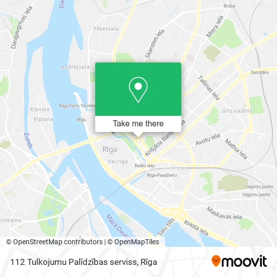 112 Tulkojumu Palīdzības serviss map