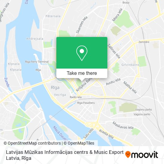 Карта Latvijas Mūzikas Informācijas centrs & Music Export Latvia