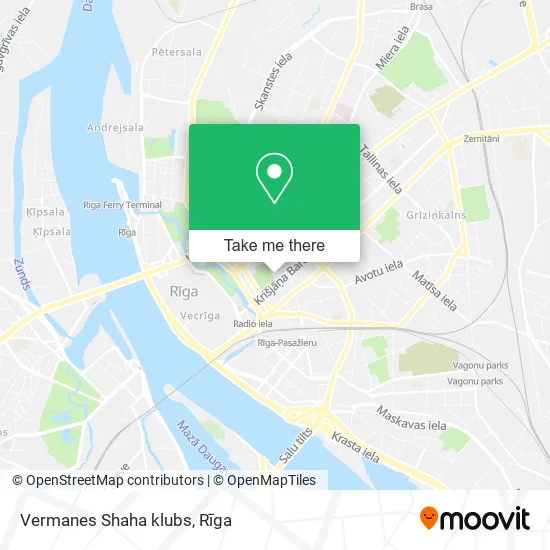 Карта Vermanes Shaha klubs