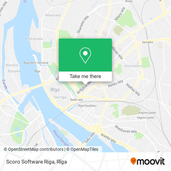 Scoro Software Riga map