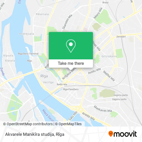 Akvarele Manikīra studija map