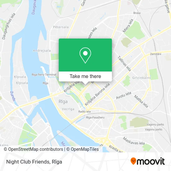 Карта Night Club Friends