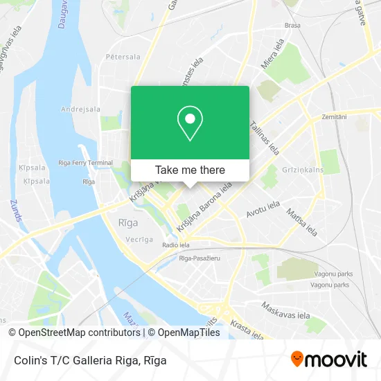 Colin's T/C Galleria Riga map