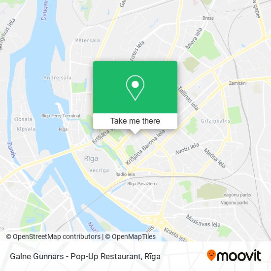 Карта Galne Gunnars - Pop-Up Restaurant