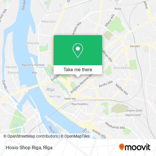 Hosio Shop Riga map