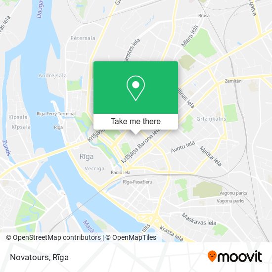 Novatours map