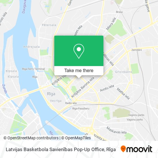 Latvijas Basketbola Savienības Pop-Up Office map