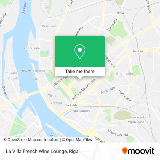 La Villa French Wine Lounge map